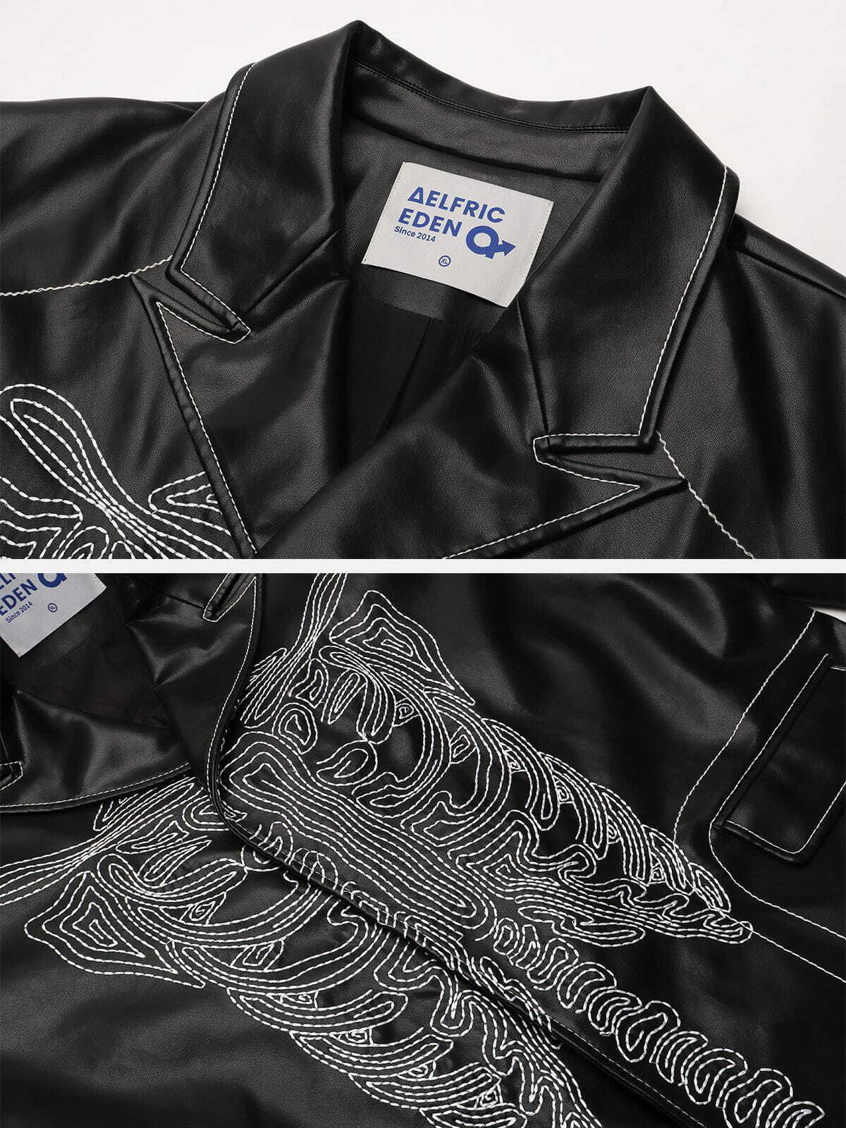 classic black skull jacket [edgy] streetwear essential 3526